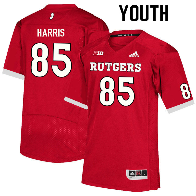 Youth #85 Taj Harris Rutgers Scarlet Knights College Football Jerseys Sale-Scarlet - Click Image to Close